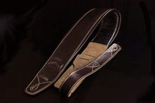 Load image into Gallery viewer, Walker & Williams B-4B Super Wide 4″ Dark Brown Leather Double Padded Strap