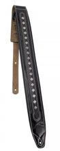Load image into Gallery viewer, Walker &amp; Williams C-35 Black Premium Leather with Studs Double Padded Strap
