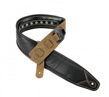 Load image into Gallery viewer, Walker &amp; Williams C-35 Black Premium Leather with Studs Double Padded Strap
