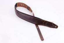 Load image into Gallery viewer, Walker &amp; Williams C-22 Extra Wide Double Padded Premium Brown Leather Strap
