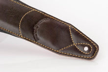 Load image into Gallery viewer, Walker &amp; Williams C-22 Extra Wide Double Padded Premium Brown Leather Strap
